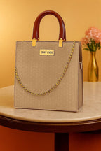 Jimmy Choo High Quality Bag With Unique Handle For Girls