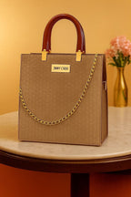 Jimmy Choo High Quality Bag With Unique Handle For Girls