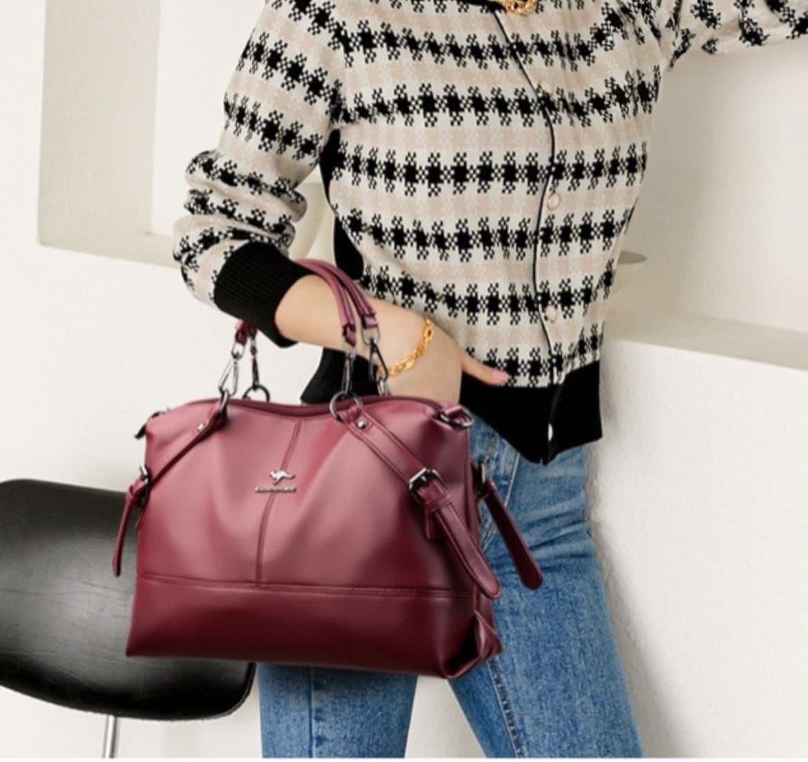 💝 Kangroo High Quality Tote Bag With Unique Handle For Girls 💝