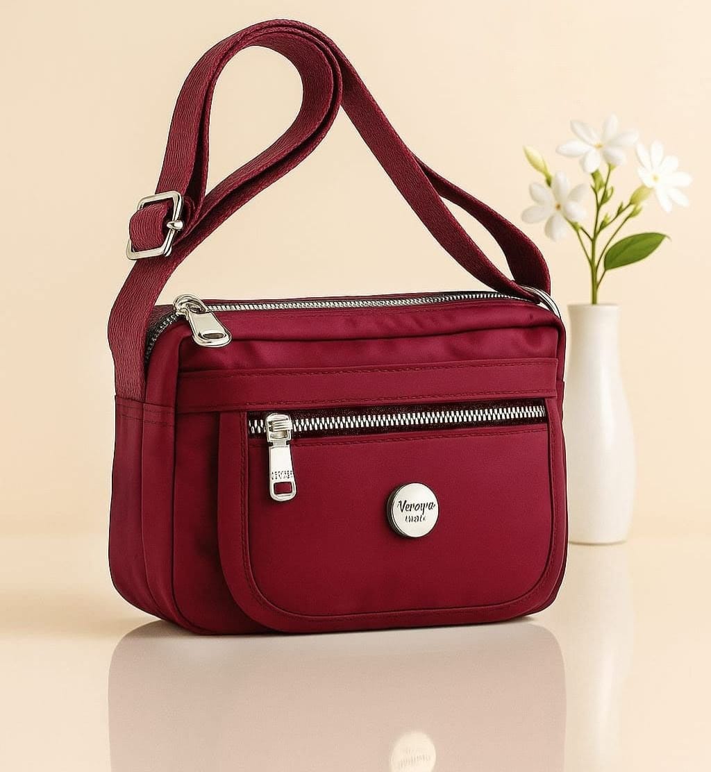 IMPORTED BRANDED 5 ZIPPER CROSSBODY FOR WOMEN( BEST FOR DAILY USE )