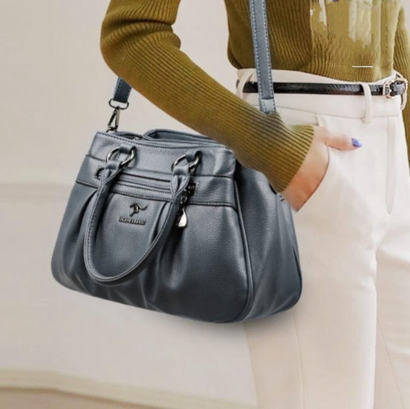 Kangaroo shoulder bag 
Shoulder bags
Patel Fashion bags
Bags
Gray color bag
